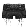 CandyMan Boxer Dentelle Hymen Noir